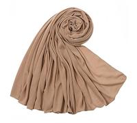 Proumhang Sciarpa da Donna Hijab Leggero,Sciarpa da Testa Scialle per Donne Musulmane Extra Lungo,Ideale per Casa/Ufficio/Moschea/Madrassa/Umrah/Hajj/Ramadan/Eid,Cammello,180cm x 80cm