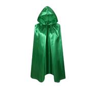 Proumhang Verde Mantello con Cappuccio per Bambini e Bambine Mantello con Cappuccio Mantello da Strega Mantello da Vampiro Mantello del Diavolo Halloween Masquerade Natale Cosplay 100cm