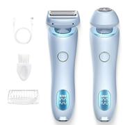 Proustore Razor, 2025 New 2 in 1 Electric Shaver Proustore Razors for Women, Waterproof Wet and Dry, Removable Head, for Leg Arm Underarm Bikini Area (Blue)
