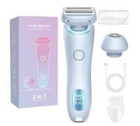 Proustore Razor, 2025 New Proustore Gilide 3.0 Razor for Women, 2-in-1 Women's Body Shaver, with Removable Head, Dual Head Wet & Dry (Blue,1 Pcs)