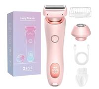 Proustore Razor, 2025 New Proustore Gilide 3.0 Razor for Women, 2-in-1 Women's Body Shaver, with Removable Head, Dual Head Wet & Dry (Pink,1 Pcs)