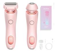 Proustore Razor, Glide Pro 3.0 Razor For Women, 2 in 1 Wet & Dry Waterproof Electric Razors,with Removable Head for Women Private Area, Armpits, Legs, Face (Pink)