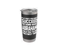 Prova a fare quello che Abramo ti ha detto di fare... Nome divertente Abraham Bicchiere termico in acciaio inox doppia parete