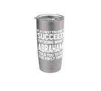 Prova a fare quello che Abramo ti ha detto di fare... Nome divertente Abraham Bicchiere termico in acciaio inox doppia parete