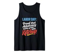 Prova che l'advocacy ha un ottimo sapore con il Ketchup Labor Day Canotta