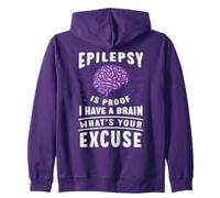 Prova di consapevolezza dell'epilessia Ho Un Regalo Brain Felpa con Cappuccio
