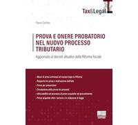 PROVA E ONERE PROBATORIO NEL NUOVO PROCESSO TRIBUTARIO - FLAVIO CARLINO -