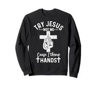 Prova Gesù non me perché lancio le mani Christian Boxing MMA Felpa