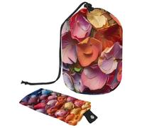 Prova la conservazione degli articoli da toeletta senza problemi con la nostra grande borsa per il trucco: pieghevole ed elegante!, colore arcobaleno, Multicolore,