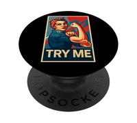 Prova l'empowerment delle donne, sottovalutami che sarà divertente PopSockets PopGrip Adesivo