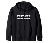 Prova Net Trillionaire Funny Blockchain Test Net Crypto Coins Felpa con Cappuccio