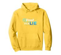 Prova o menzogna Data Geek Humor Codice Binario Fact Check Felpa con Cappuccio, Unisex per Adulti, Limone, M