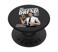 Prova ora il terrore esistenziale con più libertà Kierkegaard PopSockets PopGrip Adesivo
