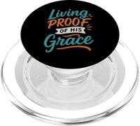 Prova vivente della sua grazia - fede cristiana di Gesù vintage PopSockets PopGrip per MagSafe