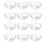 Provance Ciotole da dessert in vetro, ciotole per tapas (12 pezzi, Ø 9 cm), versatili per tapas, dessert e snack, ciotole perfette, moderne e impilabili