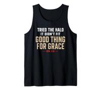 Provato L'ALO Non Si Adatta Christian Grace Humor EPH. 2:8 Canotta