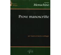 Prove manoscritte per l'esame di teoria e solfeggio - Monachino Giuseppe