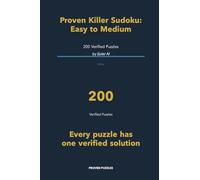 Proven Killer Sudoku: Easy to Medium: 1