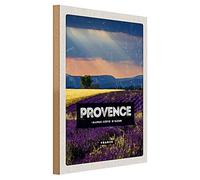 Provence | Alpi-Costa Azzurra | Francia | Targa in legno | 30 cm x 40 cm