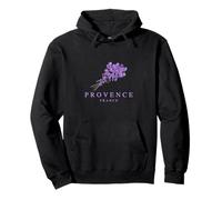 Provence Francia Souvenir Elegante Lavanda Floreale Grafica Felpa con Cappuccio