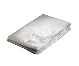 Provence Outillage 2892 - Telone occhiellato di protezione, 160 g/m, 4 x 6 m, trasparente