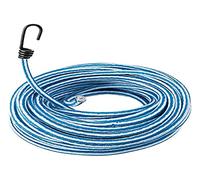 Provence Outillage 5481 - Rotolo di tenditore elastico, Ø 8 mm, lunghezza: 10 m, con 20 ganci, colori assortiti