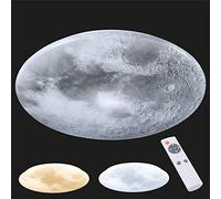 Proventa plafoniera LED luna Ø 60 cm con telecomando 30 Watt colore della luce da 3.000-5.500 K funzione luce notturna a regolazione continua