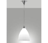 Provenza big lampada per cucina in metallo vetro bianco E27