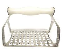 PROVER SRLS Poldino Polpettino utensile da Cucina per polpettine di Carne, Gnocchi, chicche o struffoli in Acciaio Inossidabile, Scegli la Misura (Fori da 10mm)