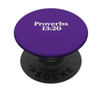 PROVERBI 13 20 | Colui che cammina con i saggi - Versetto della Bibbia PopSockets PopGrip Adesivo