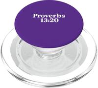 PROVERBI 13 20 | Colui che cammina con i saggi - Versetto della Bibbia PopSockets PopGrip per MagSafe