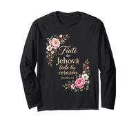 Proverbi 3:5 Confida nel Signore con Tutto Il Tuo Cuore (Spagnolo) Maglia a Manica