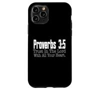 Proverbi 3-5 Fiducia nel Signore Versetto della Bibbia Cristiana Custodia per iPhone 11 Pro