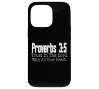 Proverbi 3-5 Fiducia nel Signore Versetto della Bibbia Cristiana Custodia per iPhone 13 Pro
