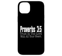 Proverbi 3-5 Fiducia nel Signore Versetto della Bibbia Cristiana Custodia per iPhone 14 Plus