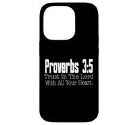 Proverbi 3-5 Fiducia nel Signore Versetto della Bibbia Cristiana Custodia per iPhone 14 Pro