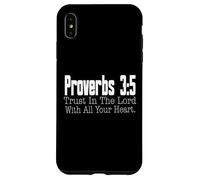 Proverbi 3-5 Fiducia nel Signore Versetto della Bibbia Cristiana Custodia per iPhone XS Max