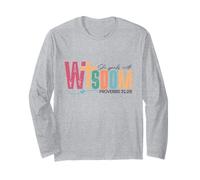 Proverbi 31:26 Lei Parla con Saggezza Colorata Maglia a Manica