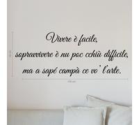 Proverbi napoletani frase adesivo murale detti napoli a0761