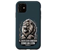Proverbio 28:1 Spagnolo "El Justo Está Confiado Como un León" Custodia per iPhone 11