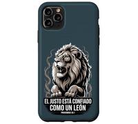 Proverbio 28:1 Spagnolo "El Justo Está Confiado Como un León" Custodia per iPhone 11 Pro Max