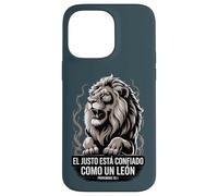Proverbio 28:1 Spagnolo "El Justo Está Confiado Como un León" Custodia per iPhone 14 Pro Max