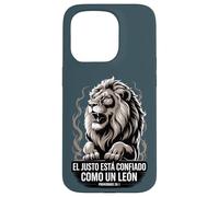 Proverbio 28:1 Spagnolo "El Justo Está Confiado Como un León" Custodia per iPhone 15 Pro