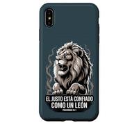 Proverbio 28:1 Spagnolo "El Justo Está Confiado Como un León" Custodia per iPhone XS Max