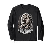 Proverbio 28:1 Spagnolo El Justo Está Confiado Como Un León Maglia a Manica