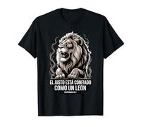 Proverbio 28:1 Spagnolo El Justo Está Confiado Como Un León Maglietta