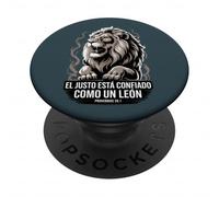 Proverbio 28:1 Spagnolo "El Justo Está Confiado Como un León" PopSockets PopGrip Adesivo