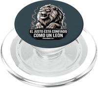 Proverbio 28:1 Spagnolo "El Justo Está Confiado Como un León" PopSockets PopGrip per MagSafe