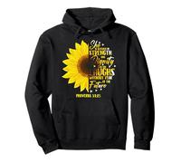 Proverbio 31:25 Christian Bible Verse T-Shirt Girasole Felpa con Cappuccio