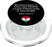 Proverbs 3:5 Hungarian Magyar Bible Verse Christian PopSockets PopGrip per MagSafe
